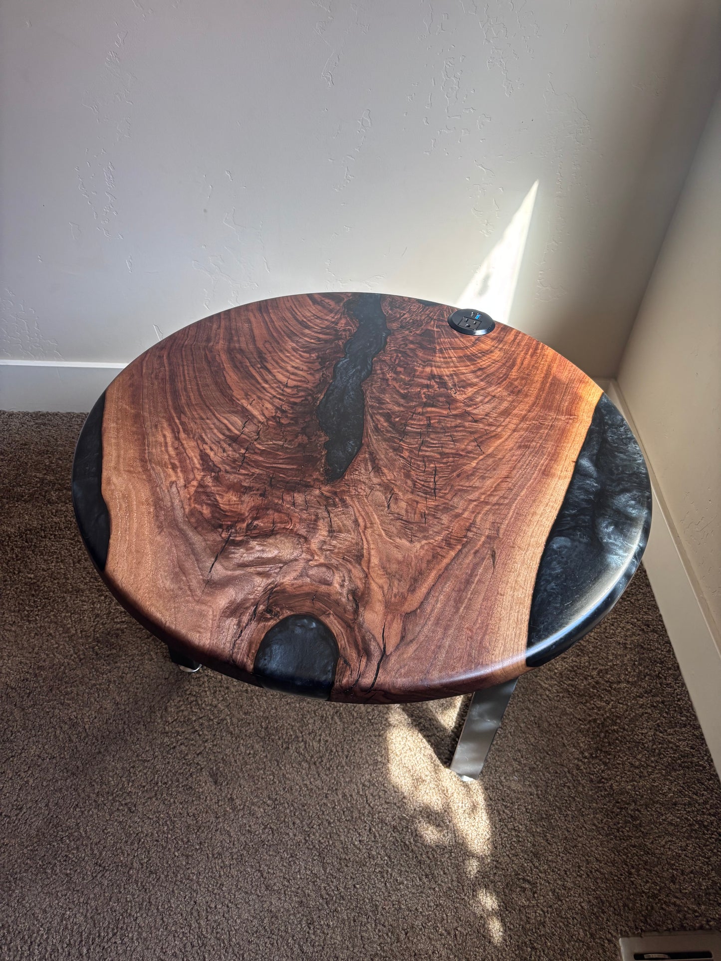 Claro walnut desk