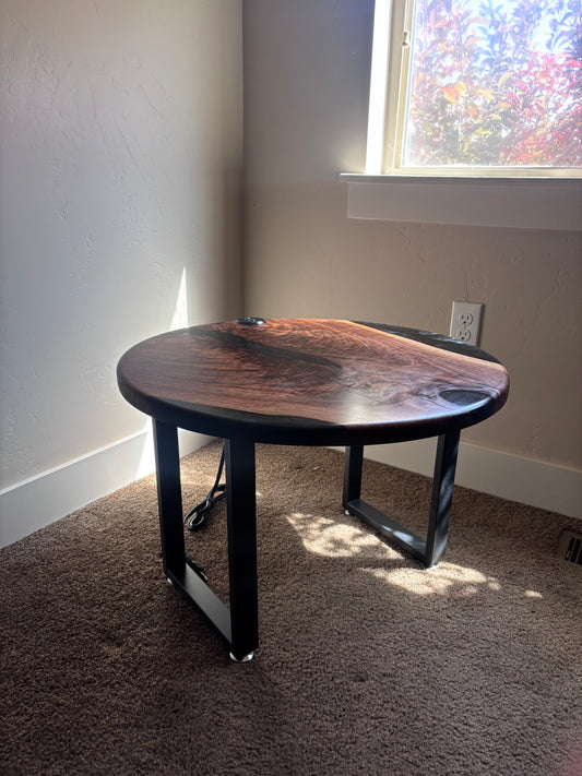 Claro walnut desk